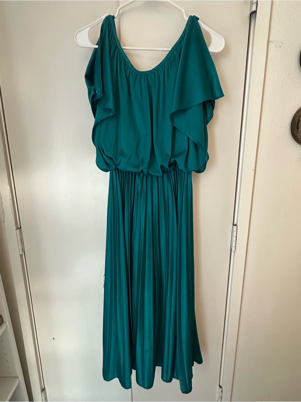 Vintage Palm Royale Palm Beach Flutter Sleeve midi Dress - s - Picture 7 of 8
